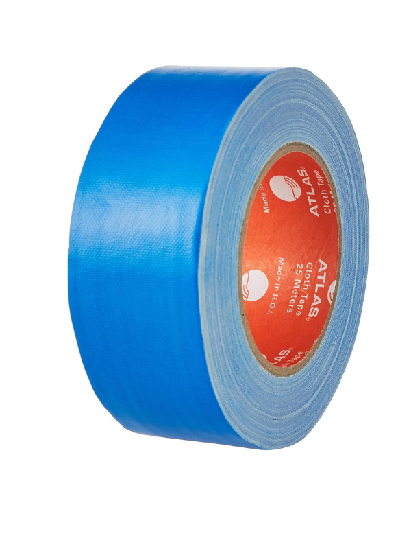 ATLAS Cloth Tape / Duct Tape, Light Blue, 50mm x 25m – Strong, Durable & Reinforced Adhesive Tape - Image 2