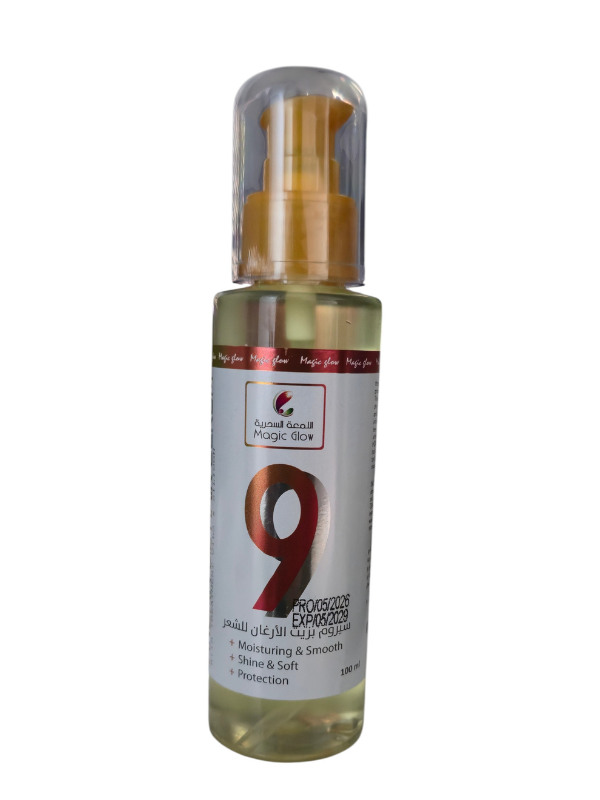 Magic Glow Argan Hair Serum with Keratin, Treatment Oils & Silicone, 100ml