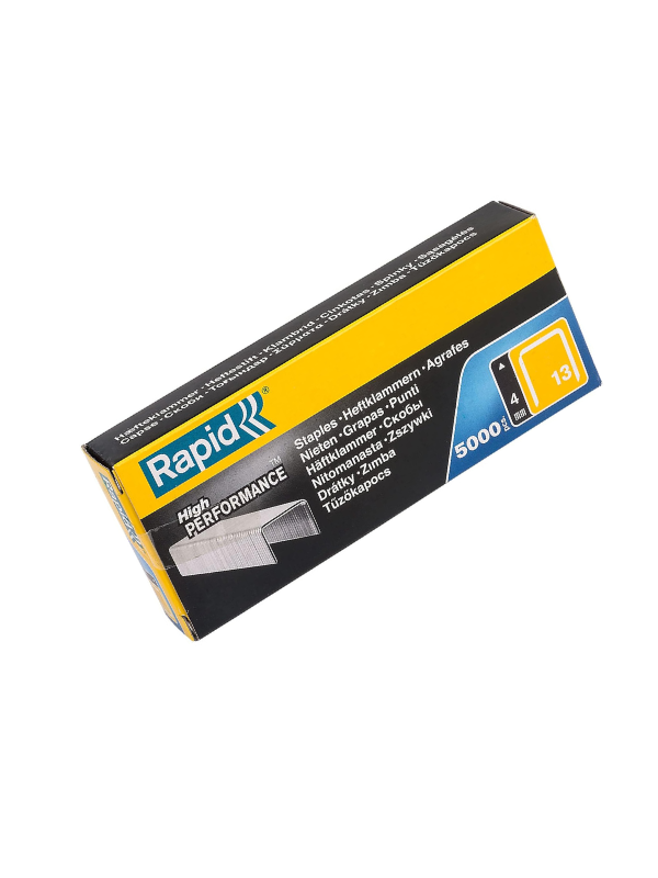 Rapid No.13 Fine Wire Staples 4 mm, 5000 Pieces, Silver - Image 2