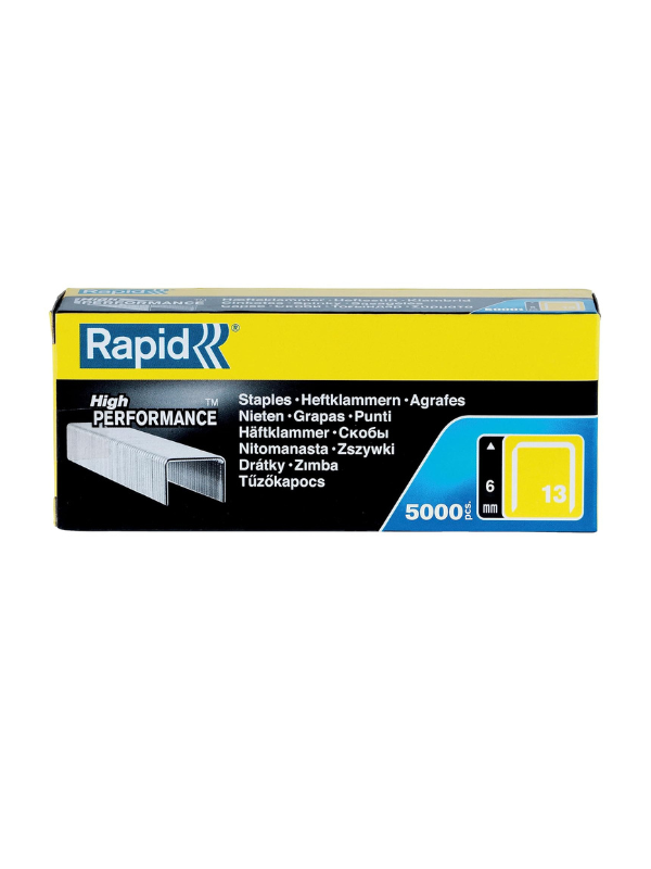 Rapid No.13 Fine Wire Staples 6 mm, 5000 Pieces, Silver - Image 3