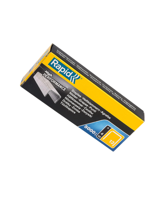 Rapid No.13 Fine Wire Staples 4 mm, 5000 Pieces, Silver - Image 3