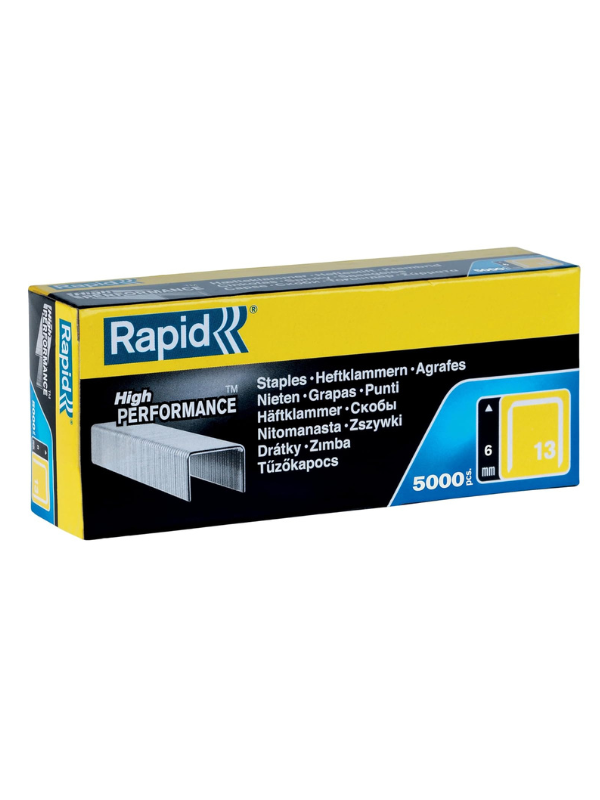 Rapid No.13 Fine Wire Staples 6 mm, 5000 Pieces, Silver - Image 7
