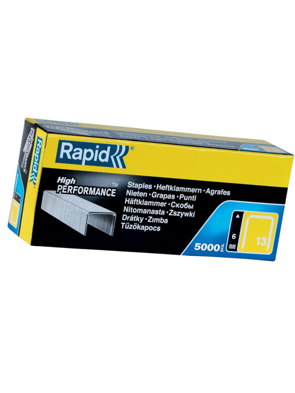 Rapid No.13 Fine Wire Staples 6 mm, 5000 Pieces, Silver - Image 8
