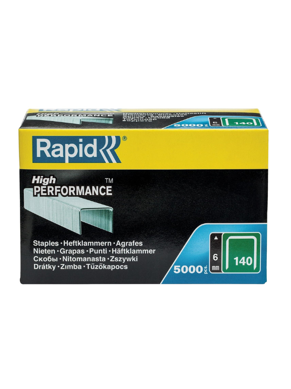 Rapid No.140 Flatwire Staples 6 mm, 5000 Pieces, Silver - Image 4