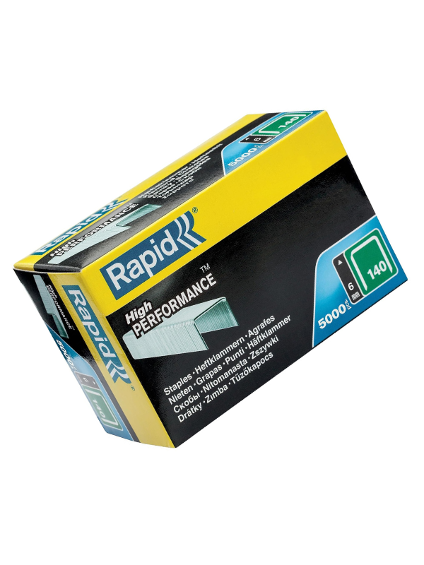 Rapid No.140 Flatwire Staples 6 mm, 5000 Pieces, Silver - Image 8