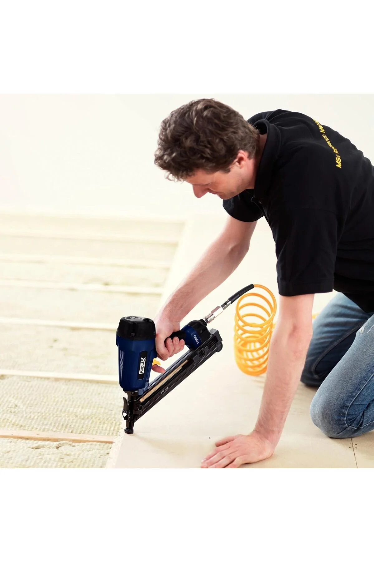 Rapid PRO PB161 Pneumatic Brad Nailer with 300 Brads, Adjustable Nail Depth, Lightweight Magnesium Body and Carry Case, for Woodworking and Door Frame Installation - Image 9
