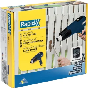 Rapid Digit 2000 Hot Air Gun 2000W with LCD Display, 60–550°C