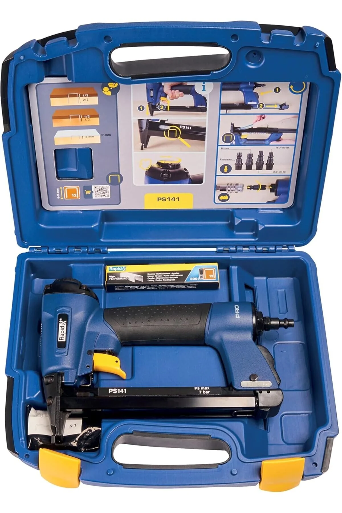 Rapid PS141 Pneumatic Upholstery Stapler Kit with 300 Staples - Image 3