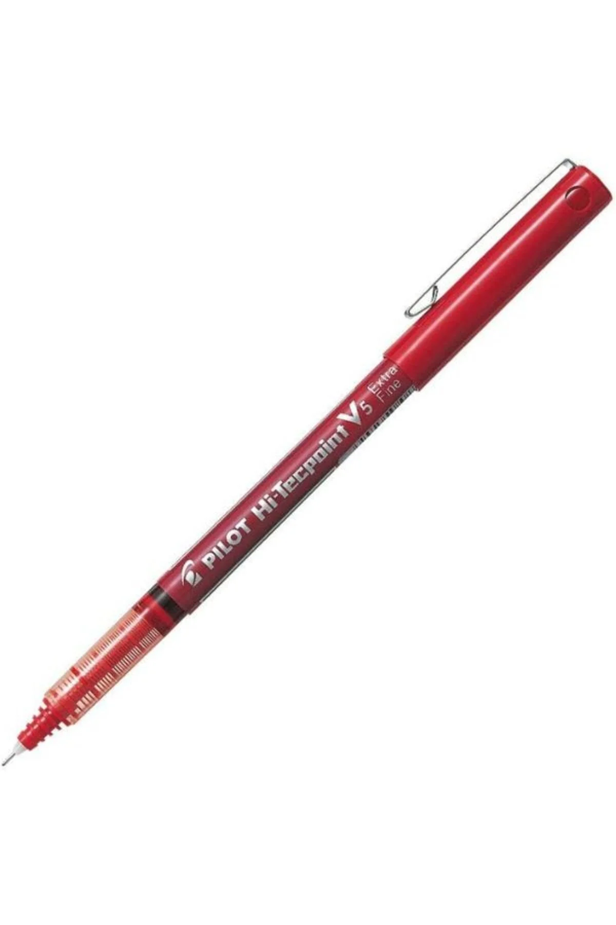 PILOT BX-V5 Hi-Tecpoint Extra-Fine Rollerball Pen, 0.5mm Tip, Red Ink – Pack of 12 - Image 3