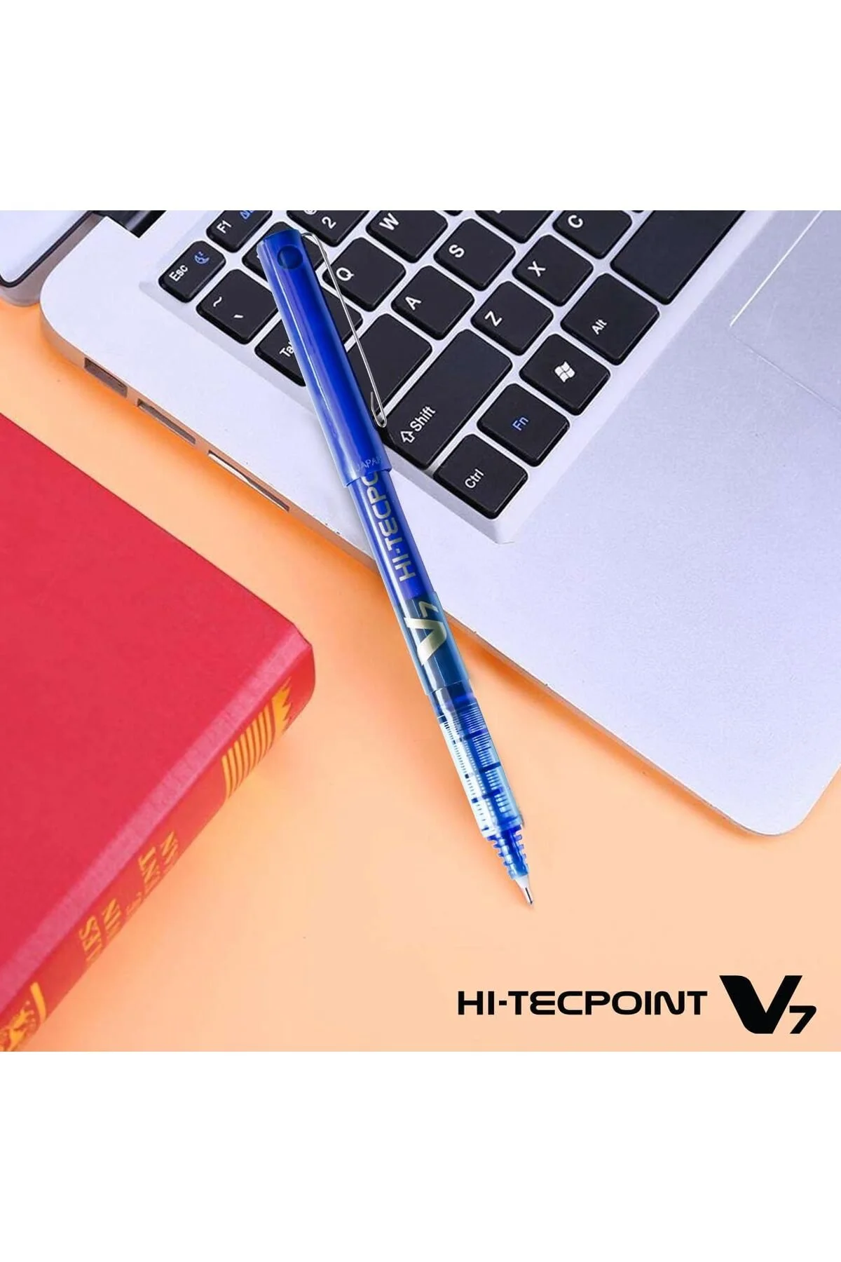 PILOT BX-V7 Hi-Tecpoint Rollerball Pen, 0.7mm Tip, Blue Ink – Box of 12 - Image 4