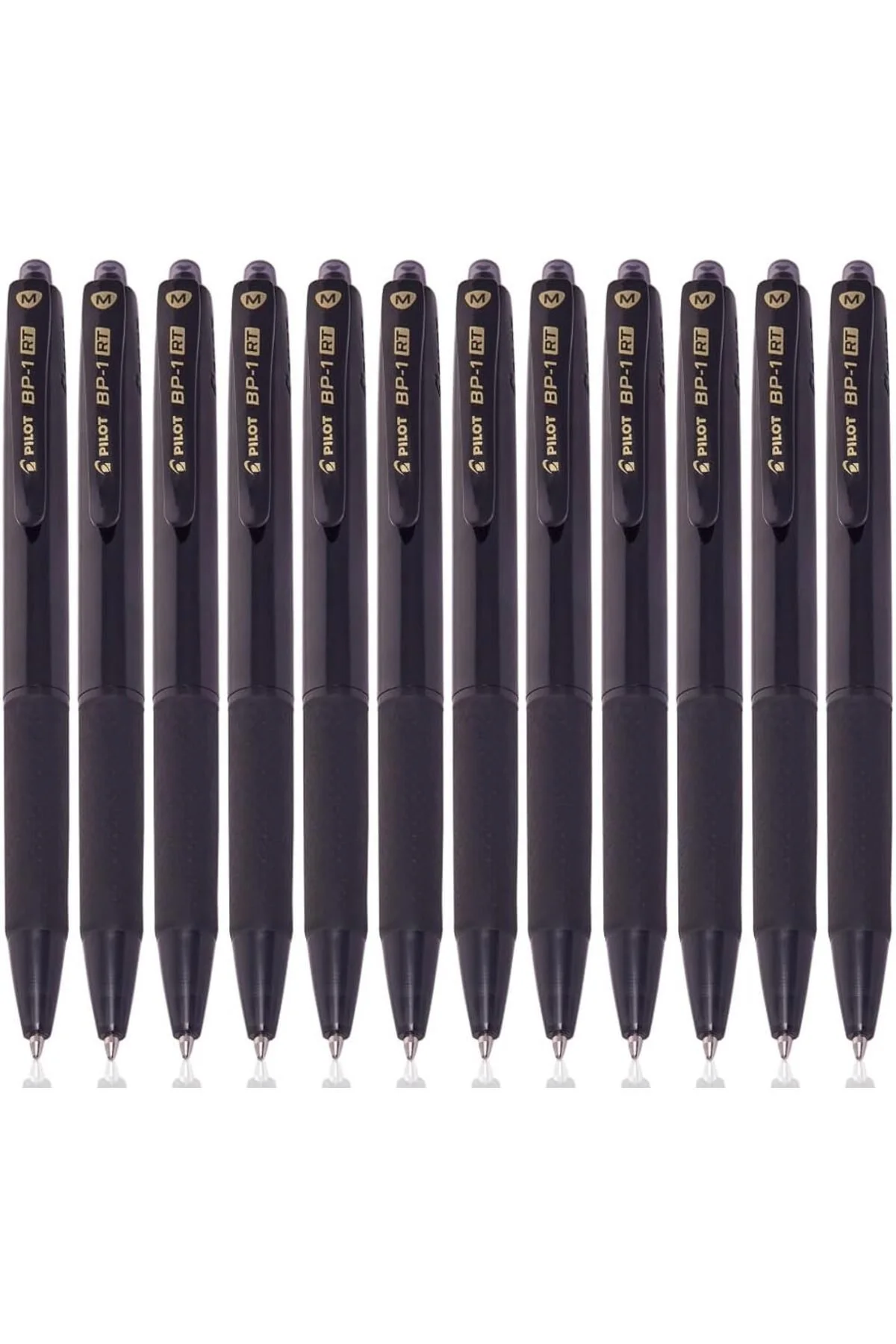 PILOT BP-1 RT-M-B Retractable Ballpoint Pen, Black Ink, 0.7mm Medium Tip – Box of 12 - Image 7
