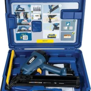 Rapid PRO PB161 Pneumatic Brad Nailer with 300 Brads, Adjustable Nail Depth, Lightweight Magnesium Body and Carry Case, for Woodworking and Door Frame Installation