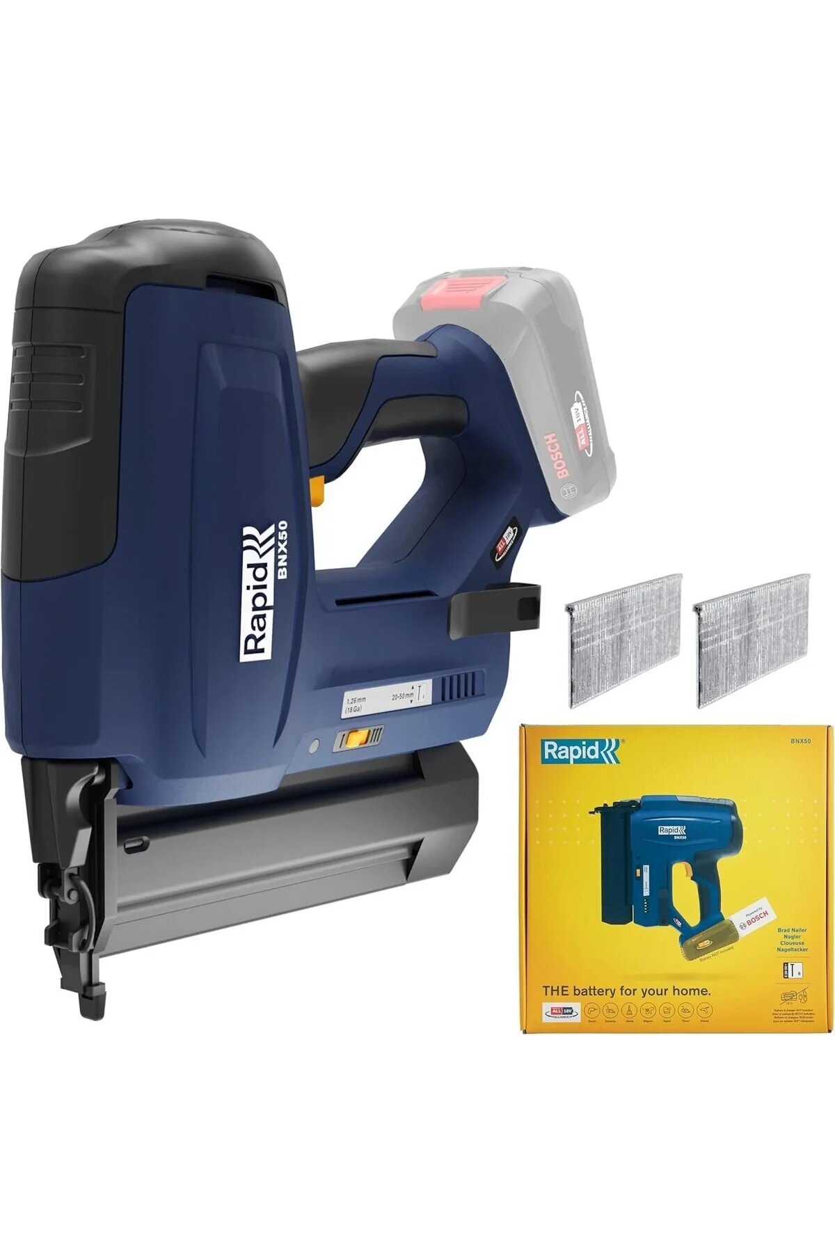 Rapid BNX50 18V Cordless Brad Nailer, Adjustable Depth, Tool Only - Image 6