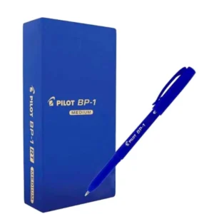 PILOT BP-1 Medium Ballpoint Pen, Blue Ink, 1.0mm Tip – Pack of 12 Pieces