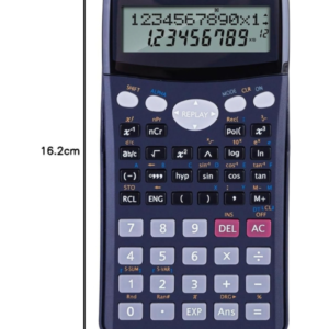 Deli E1710 Scientific Calculator – 240 Functions, 10+2 Digit Display, Grey