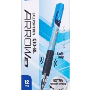Deli EQ10-BL Ballpoint Pens, 0.7mm Tip, Blue Ink, Pack of 12 for School & Office