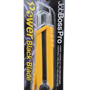 KDS Muratec H-12YE Job Pro 25mm Extra Heavy-Duty Utility Knife with Power Black H-Blade & Screw Lock – Yellow