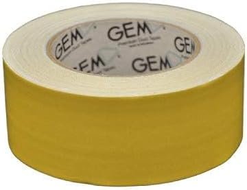 GEM Premium Cloth Duct Tape, Yellow, 50mm x 25m – Strong, Durable & Reinforced Adhesive Tape - Image 2