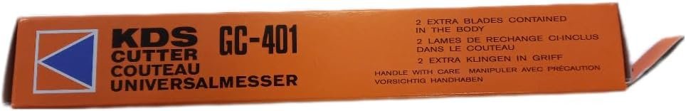 KDS GC-401 Heavy-Duty 18mm Snap-Off Cutter Knife Pack of 2 – 0.6mm Blade, Extra-Grip Handle - Image 4