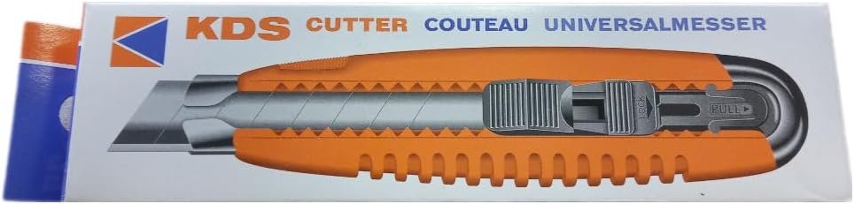 KDS GC-401 Heavy-Duty 18mm Snap-Off Cutter Knife Pack of 2 – 0.6mm Blade, Extra-Grip Handle - Image 2