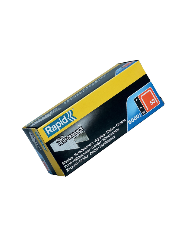 Rapid No.53 Staples 8 mm (53/8), 5000 Pieces, Silver - Image 5