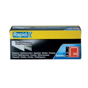 Rapid No.53 Staples 14 mm (53/14), 5000 Pieces