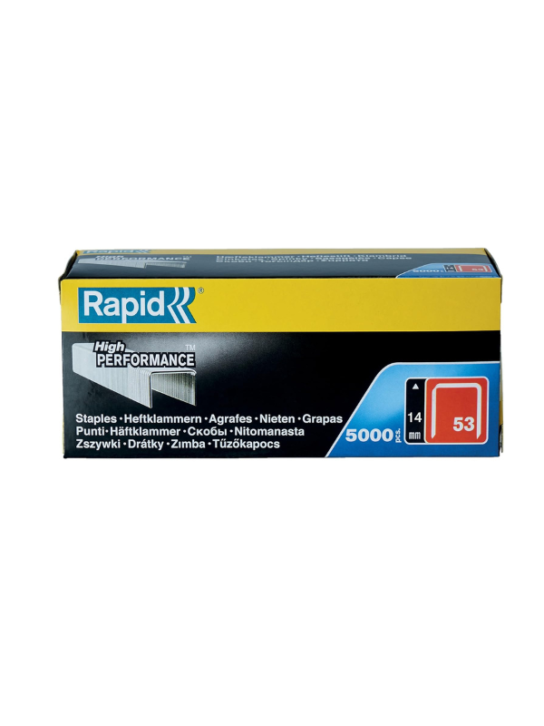 Rapid No.53 Staples 14 mm (53/14), 5000 Pieces
