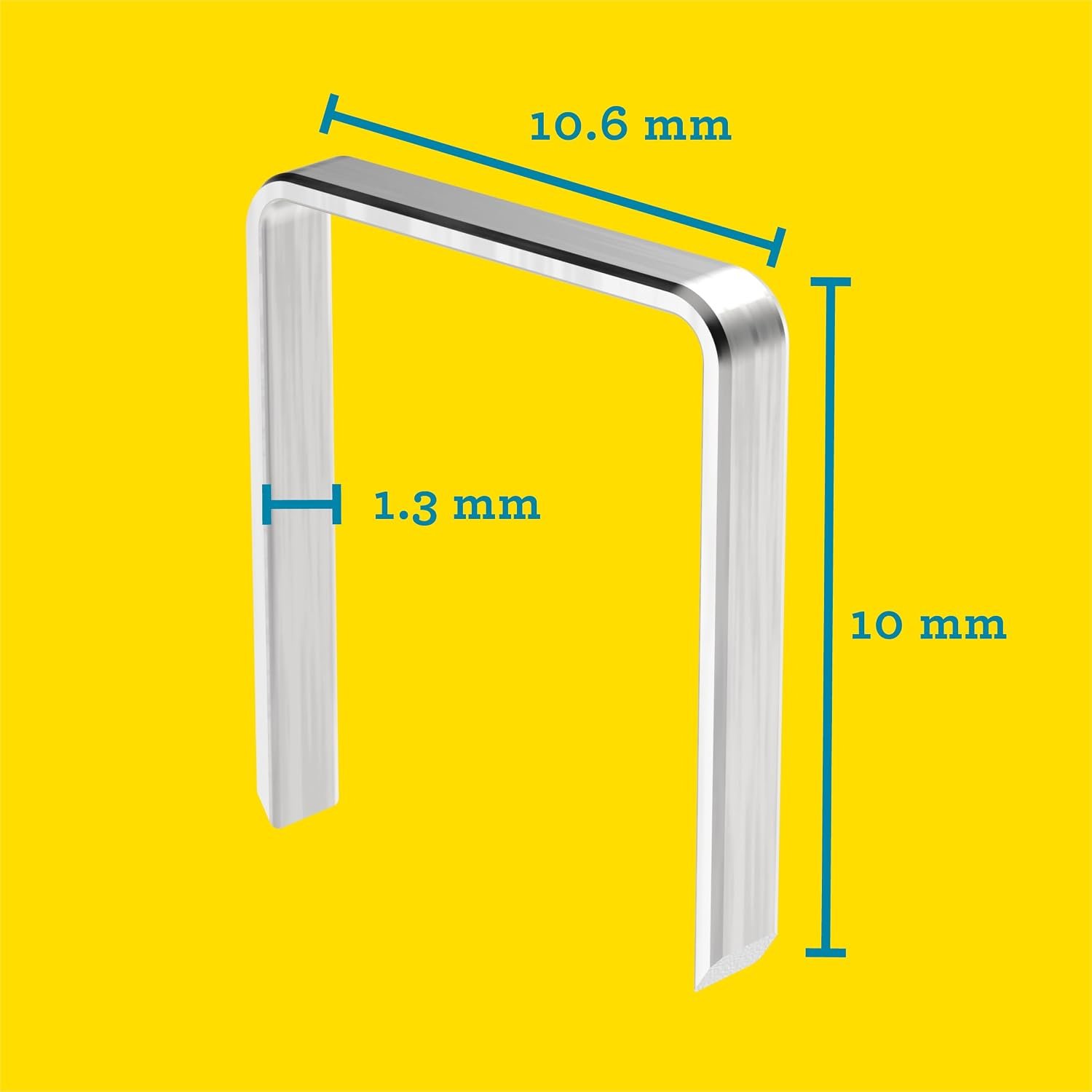 Rapid No.140 Flatwire Staples 10 mm, 5000 Pieces, Silver - Image 2