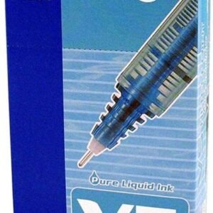 PILOT BX-V5 Hi-Tecpoint Rollerball Pen, 0.5mm Tip, Blue Ink – Pack of 12