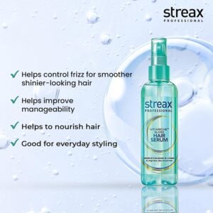 Streax Professional Vitariche Gloss Hair Serum with Macadamia Oil & Vitamin E, 100ml
