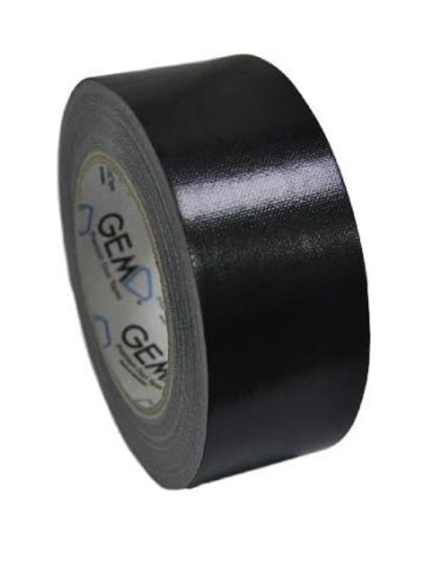 GEM Premium Cloth Duct Tape, Black, 50mm x 25m – Strong, Durable & Reinforced Adhesive Tape - Image 4