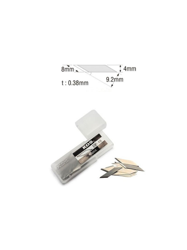 KDS DB-48 Spare Blades for D-12 Easy Grip Cutter – 48 Blades in Durable Case - Image 2