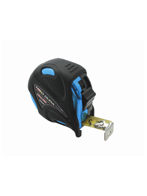 KDS DVG25-75MEB Measuring Tape 7.5m / 25ft with Double-Sided Scale, Double-Lock System & Rubber Grip - Image 2
