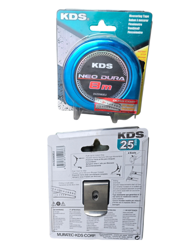 KDS DVZ25 Heavy-Duty Measuring Tape with Double-Sided Scale & Double-Lock System - Image 5