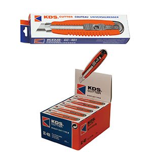 KDS GC-401 Heavy-Duty 18mm Snap-Off Cutter Knife Pack of 2 – 0.6mm Blade, Extra-Grip Handle - Image 12