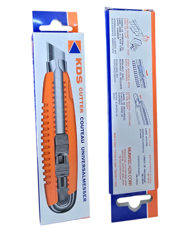 KDS GC-401 Heavy-Duty 18mm Snap-Off Cutter Knife Pack of 2 – 0.6mm Blade, Extra-Grip Handle - Image 6