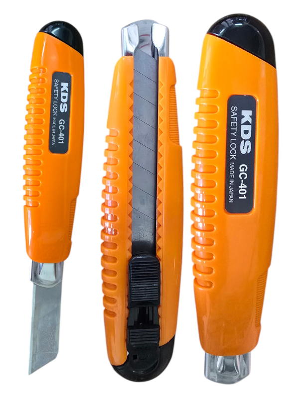 KDS GC-401 Heavy-Duty 18mm Snap-Off Cutter Knife Pack of 2 – 0.6mm Blade, Extra-Grip Handle - Image 8