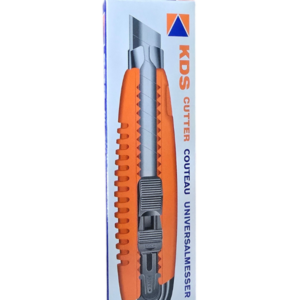 KDS GC-401 Heavy-Duty 18mm Snap-Off Cutter Knife Pack of 2 – 0.6mm Blade, Extra-Grip Handle