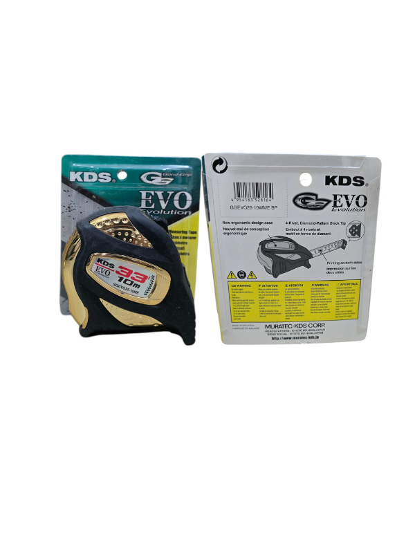 KDS GGEVO25-10ME Evolution Measuring Tape 10m / 33ft – 25mm Nylon Coated Double Scale - Image 9