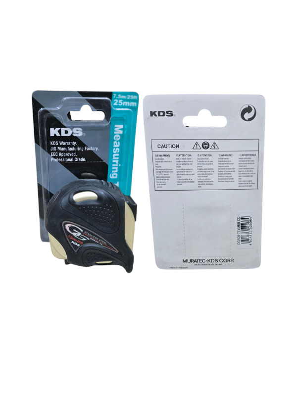 Muratec KDS GGS25-75 Stainless Steel Measuring Tape 7.5m / 25ft x 25mm – Professional Grade - Image 2