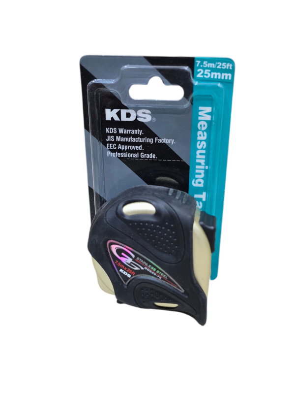 Muratec KDS GGS25-75 Stainless Steel Measuring Tape 7.5m / 25ft x 25mm – Professional Grade