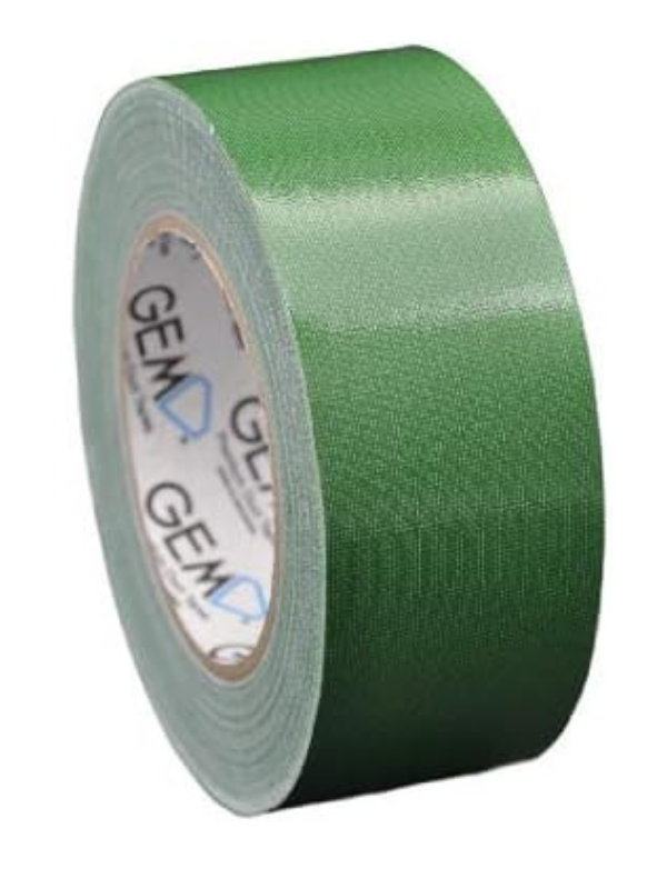 GEM Premium Cloth Duct Tape, Green, 50mm x 25m – Strong, Durable & Reinforced Adhesive Tape - Image 2