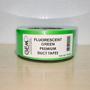 702F-50-F'Green GEM Premium Fluorescent Green Duct / Cloth Tape, 50mm x 25m – Strong, Durable & Reinforced Adhesive Tape