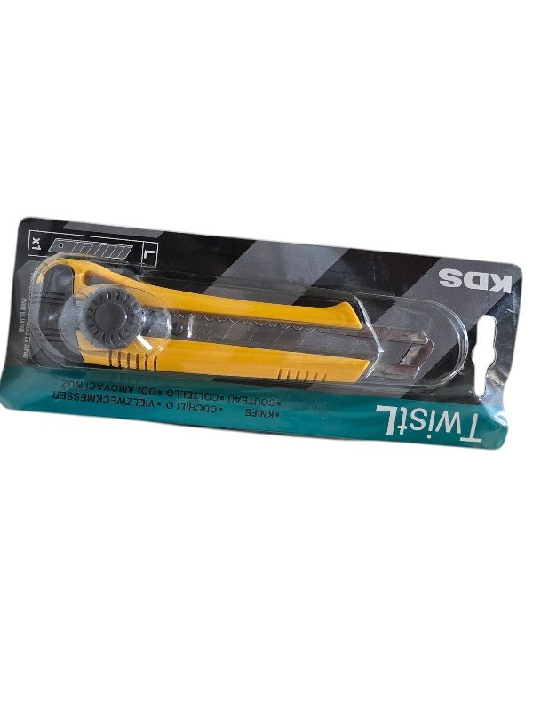 KDS L-19YE Twist-Lock Utility Knife 18mm with ABS Handle – Made in Japan - Image 4