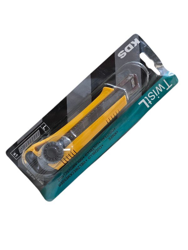 KDS L-19YE Twist-Lock Utility Knife 18mm with ABS Handle – Made in Japan - Image 6