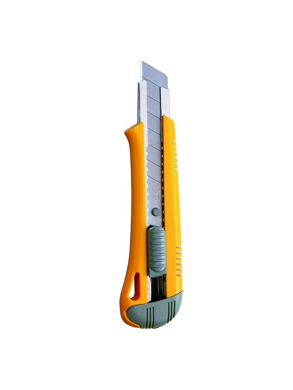 KDS L-18YE 18mm Auto Lock Utility Knife – Yellow Handle - Image 2