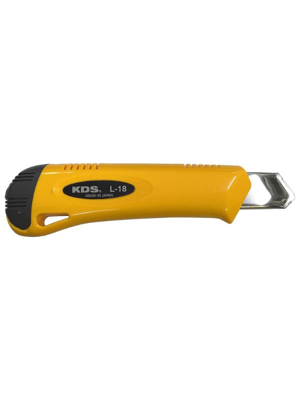 KDS L-18YE 18mm Auto Lock Utility Knife – Yellow Handle - Image 3