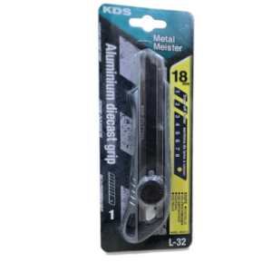 KDS L-32 Metal Meister 18mm Metal Cutter Knife with Twist-Lock System – Made in Japan
