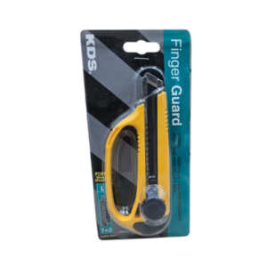 KDS L-30 18mm Finger Guard Cutter with Screw-Lock Mechanism – Yellow (1+2 Blades)