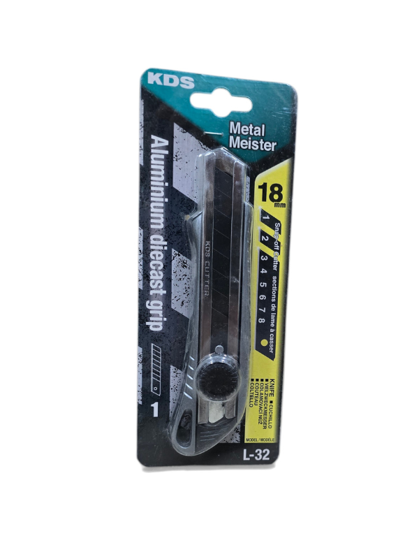 KDS L-32 Metal Meister 18mm Metal Cutter Knife with Twist-Lock System – Made in Japan - Image 6